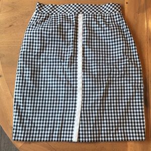 Vintage Escada high waisted checkered skirt 38